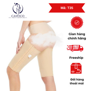 [2 chiếc, 1 đôi] Gen định hình bắp đùi có 3 hàng móc tăng size - 8035