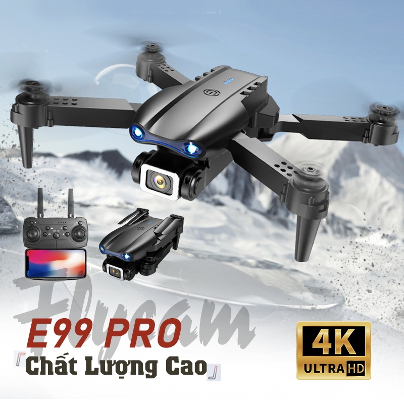 Máy Bay Camera E88/E99 PRO Flycam Drone Camera HD 4K FPV Cảm Biến Tránh ...
