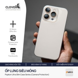Ốp Lưng Siêu Mỏng Popkon cho iPhone 17 Pro Max Chất Liệu PP Trong Suốt Chống Ố Vàng