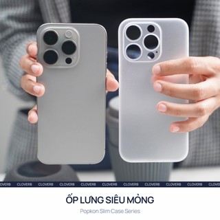 Ốp Lưng Siêu Mỏng Popkon cho iPhone 17 Pro Max Chất Liệu PP Trong Suốt Chống Ố Vàng