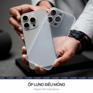 Ốp Lưng Siêu Mỏng Popkon cho iPhone 17 Pro Max Chất Liệu PP Trong Suốt Chống Ố Vàng