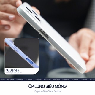 Ốp Lưng Siêu Mỏng Popkon cho iPhone 17 Pro Max Chất Liệu PP Trong Suốt Chống Ố Vàng