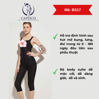 Quần định hình bụng đùi 2 lớp vải có lỗ vệ sinh BS017