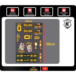 Set logo Ohlins siêu đẹp