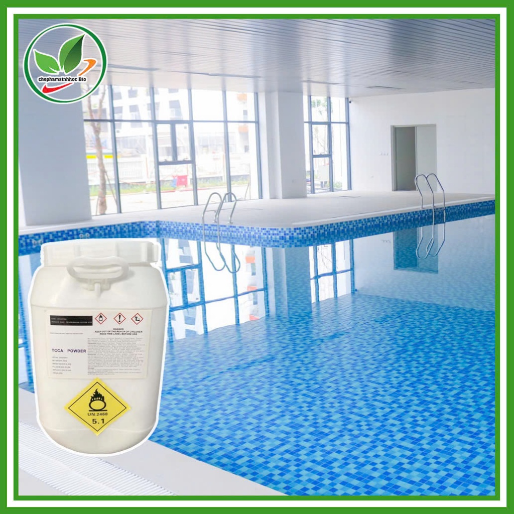 Clo viên 200g - TCCA 90% viên nén tan chậm xử lý nước - Clo khử trùng nước hồ bơi. Chiết lẻ 1kg.