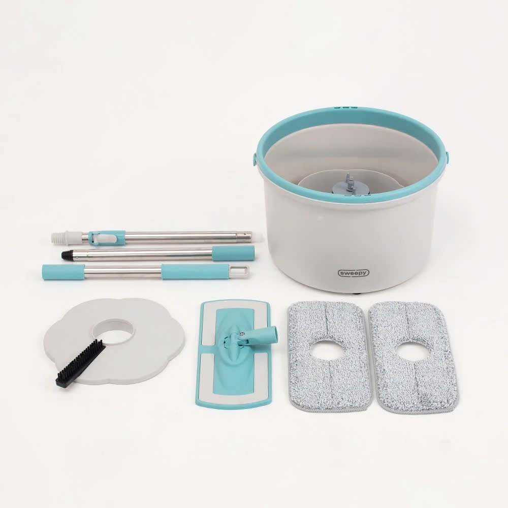 Cây lau nhà LocknLock Compact Spin Mop - 2.5L ETM973 màu Xanh - K-MALL