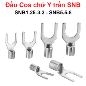 Đầu Cos chữ Y trần SNB đồng si mạ chống oxi hoá