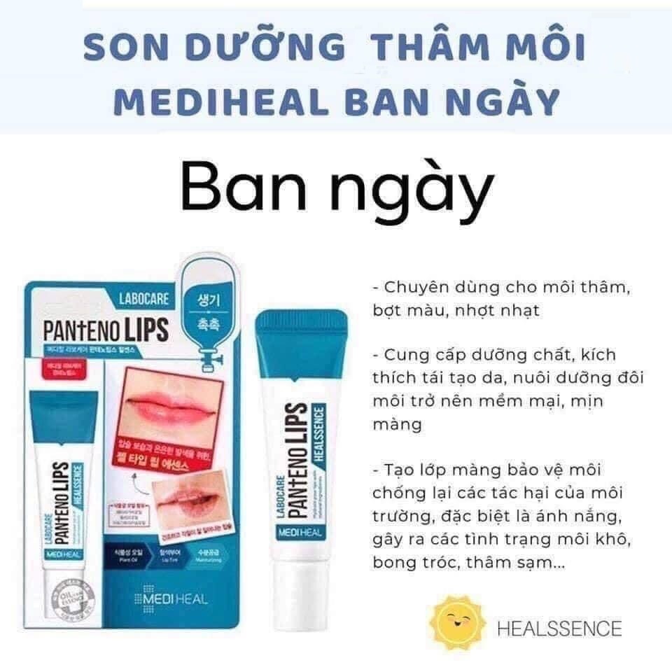 Ảnh Son Dưỡng chuyên dùng cho môi khô nứt nẻ, thâm, bợt màu, nhợt nhạt Mediheal Labocare Panteno Lips 10ml 1