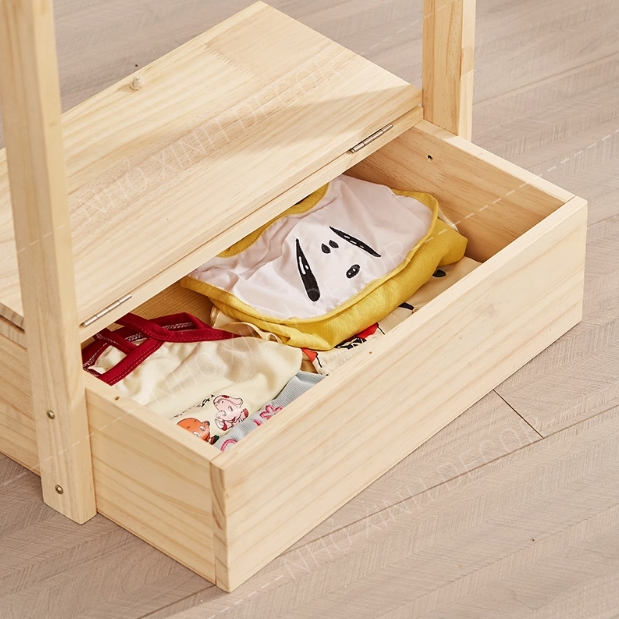 Khay gỗ có nắp và tay xách dùng đụng phụ kiện, để đồ đa năng, hộp gỗ để đồ handmade