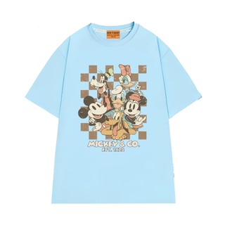 Áo Thun Hoạt Hình NGỐ TEE Disney Mickey & Co EST 1928 Chất Vải Cotton 75 Thoáng Mát