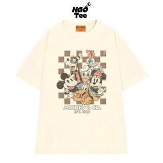 Áo Thun Hoạt Hình NGỐ TEE Disney Mickey & Co EST 1928 Chất Vải Cotton 75 Thoáng Mát