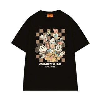 Áo Thun Hoạt Hình NGỐ TEE Disney Mickey & Co EST 1928 Chất Vải Cotton 75 Thoáng Mát
