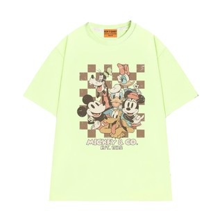 Áo Thun Hoạt Hình NGỐ TEE Disney Mickey & Co EST 1928 Chất Vải Cotton 75 Thoáng Mát