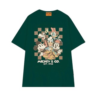 Áo Thun Hoạt Hình NGỐ TEE Disney Mickey & Co EST 1928 Chất Vải Cotton 75 Thoáng Mát