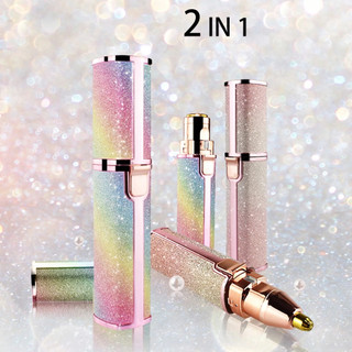 Máy Tỉa Lông Mày 2in1 Mini Sạc USB Cao Cấp, Máy Cạo Lông Không Đau, Cạo Lông Nách Tay Chân An Toàn