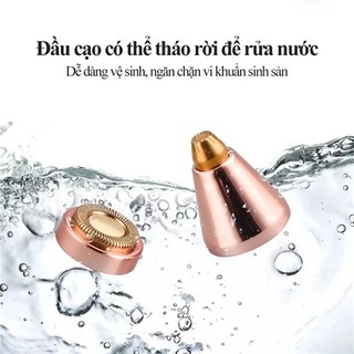 Máy Tỉa Lông Mày 2in1 Mini Sạc USB Cao Cấp, Máy Cạo Lông Không Đau, Cạo Lông Nách Tay Chân An Toàn
