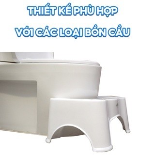 Ghế kê chân toilet Euko Squatpro hộ trợ đi vệ sinh đúng cách, chống táo bón hiệu quả có đế chống trượt