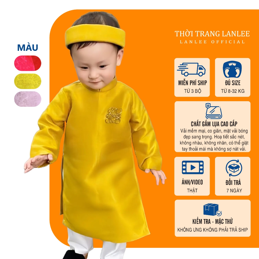Áo Dài Trắng Cho Bé Gái 𝗟𝗮𝗻𝗹𝗲𝗲 𝗙𝗮𝘀𝗵𝗶𝗼𝗻 Mã TET