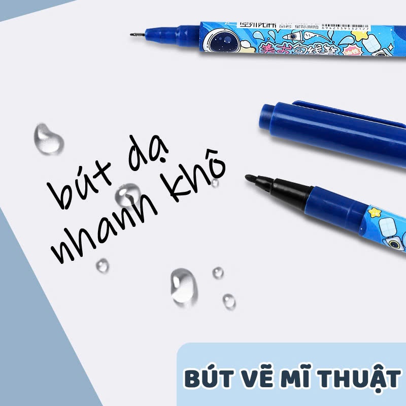 Bút Nét Vẽ Mỹ Thuật Màu Đen Chuyên Nghiệp, Dụng Cụ Ký Họa Bằng Bút Nét Đen Cao Cấp