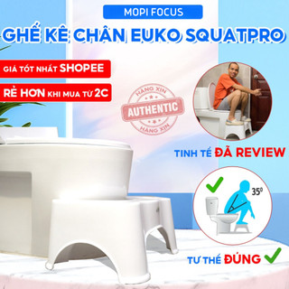 Ghế kê chân toilet Euko Squatpro hộ trợ đi vệ sinh đúng cách, chống táo bón hiệu quả có đế chống trượt