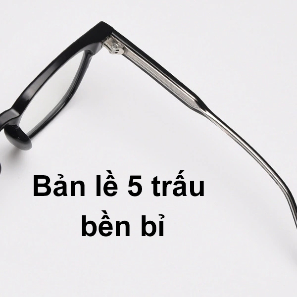 Ảnh Gọng kính cận thời trang nam nữ ANDU EYEWEAR dáng vuông KUBO chất liệu nhựa cốt kim loại 2116 4