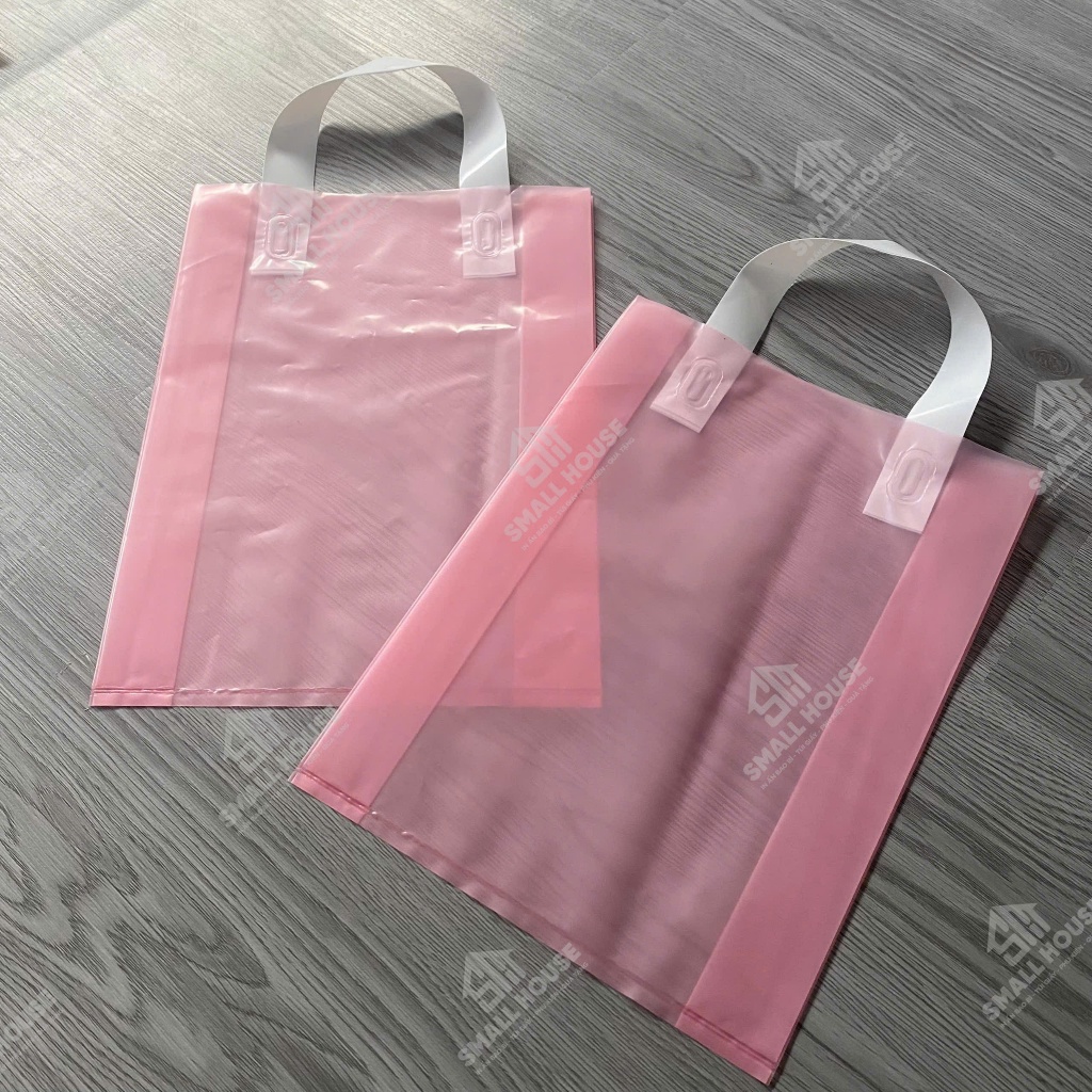 1KG TÚI XOÀI HỒNG MỜ CÓ QUAI ÉP , MÀU ĐẸP , DỄ THƯƠNG