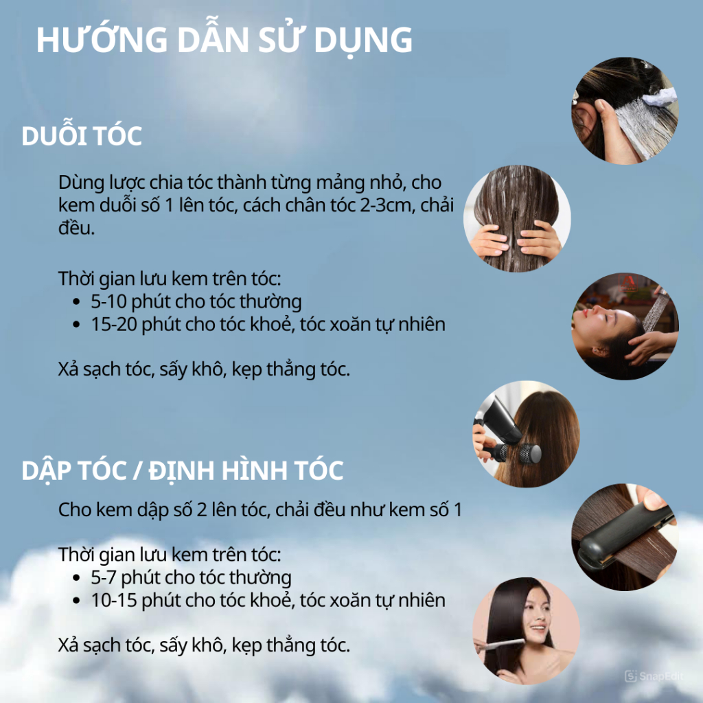 Kem Duỗi Tóc - Kem dập tóc tại nhà siêu thẳng siêu bóng REDLIFE NANO Collagen 500ml | Thuốc nhuộm tóc Hiền Thục