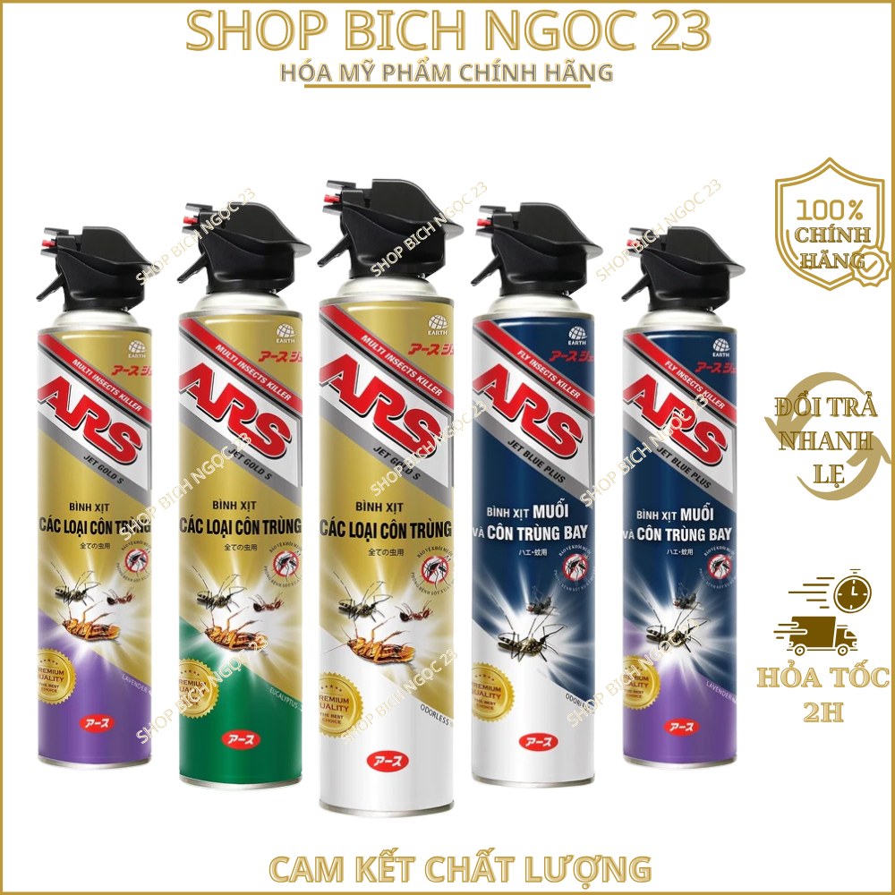 Bình Xịt Muỗi Kiến Dán ARS Không Mùi, có mùi lanveder 600ML