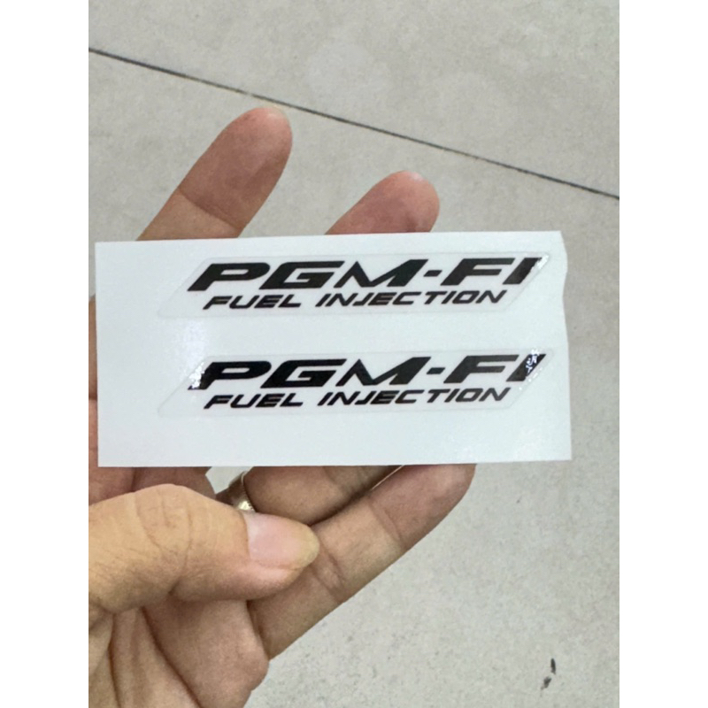 Tem PGM-Fi decal nền trong suốt 1cm*7,5cm (Giá cặp)