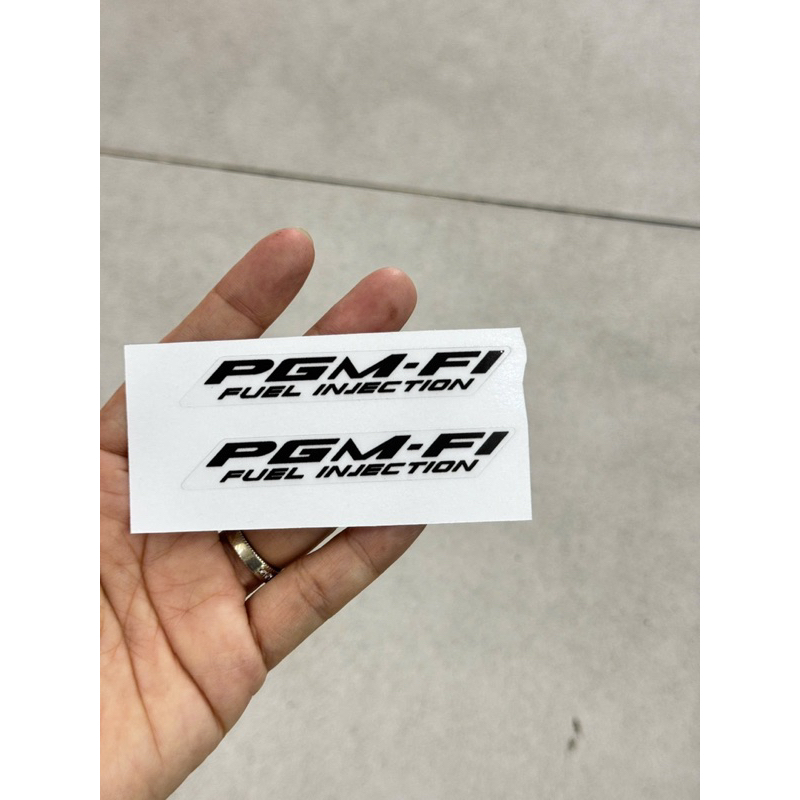 Tem PGM-Fi decal nền trong suốt 1cm*7,5cm (Giá cặp)