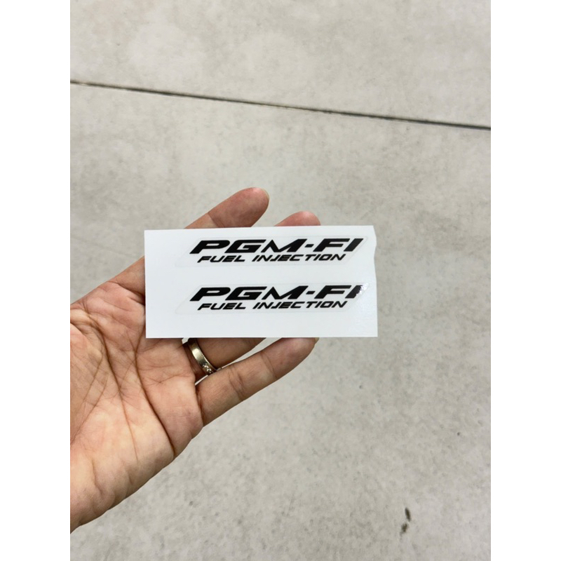 Tem PGM-Fi decal nền trong suốt 1cm*7,5cm (Giá cặp)