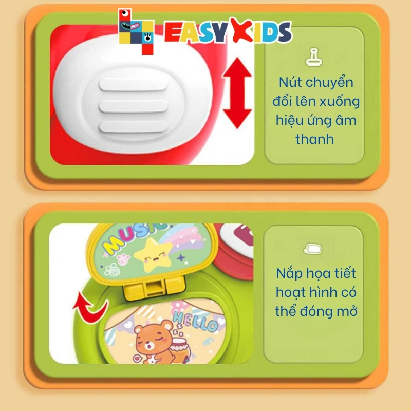 Đồ Chơi Montessori Cho Bé Vô Lăng Xe Hơi Có Đèn Nhạc Đa Chức Năng