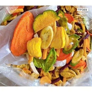 Đặc sản Đà Lạt,Thập Cẩm Trái Cây - Rau Củ Sấy Giòn - Hàng loại 1,chất lượng xuất khẩu