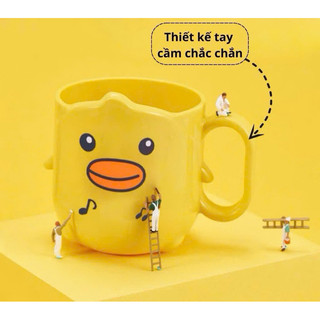 Cốc đánh răng cho bé hình vịt vàng