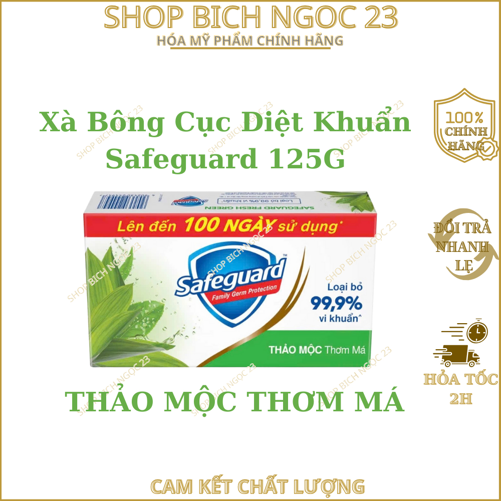 Xà Bông Cục Diệt Khuẩn Safeguard 115g tuỳ đợt tặng 125G