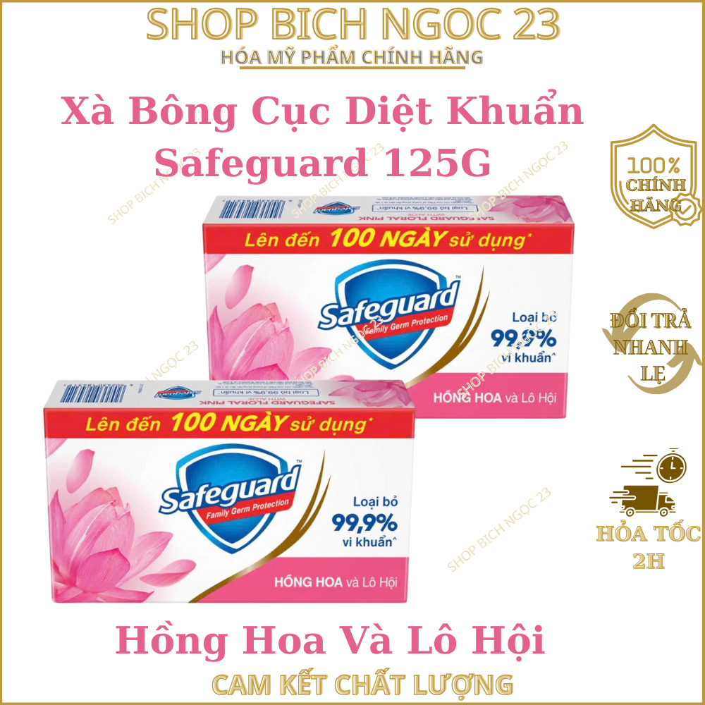 Xà Bông Cục Diệt Khuẩn Safeguard 115g tuỳ đợt tặng 125G