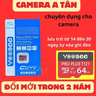 Thẻ Nhớ Chuyên dụng cho camera 128GB/64GB/32GB tốc độ cao 90mb/s class 10/u3 YOOSEE