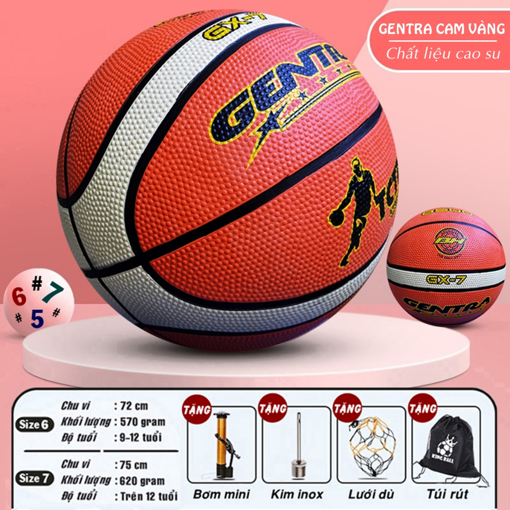 Bóng Rổ Size Số 5 6 7 Da Cao Su Chính Hãng King Ball Banh Bóng Rổ Trẻ ...