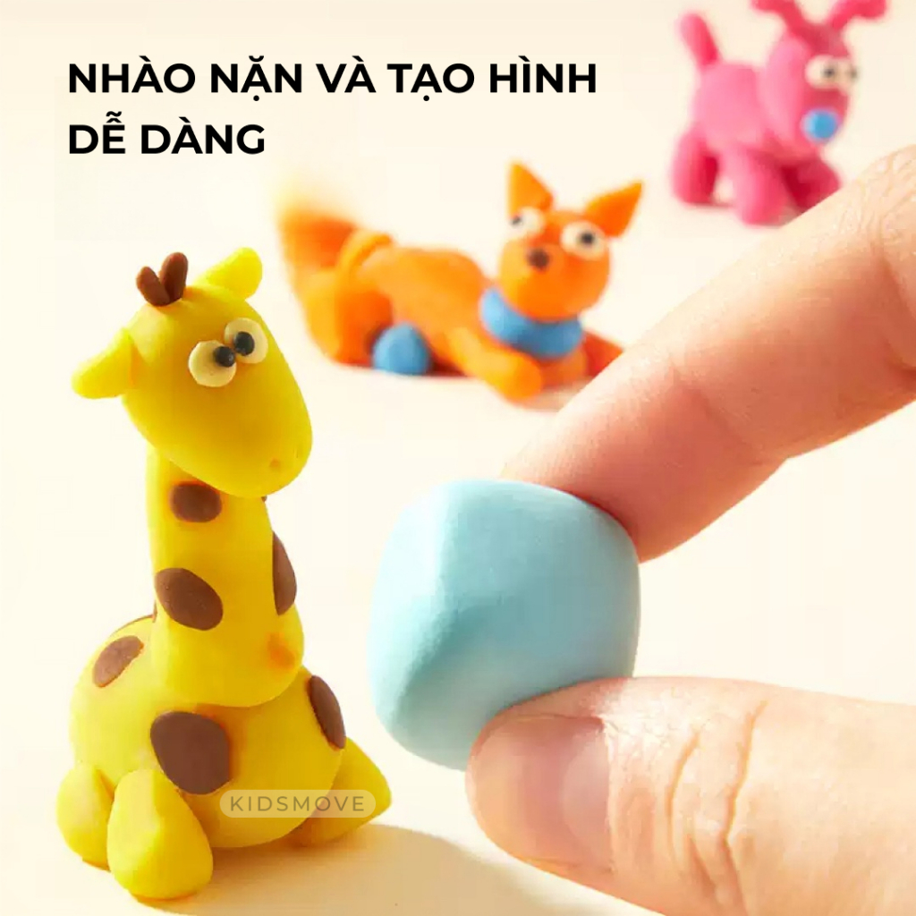 Ảnh Đất nặn an toàn cho bé không dính tay Mideer Mellow Dough tặng kèm dụng cụ 3