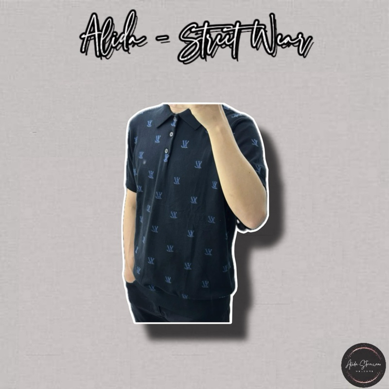 ⚡️[Hight Quality] Áo Polo Len Lu1s Vu11on Embroidered 25FW Shirts - Điểm Nhấn Monogram Xanh Dệt Toàn Bộ Nam Nữ Qccc