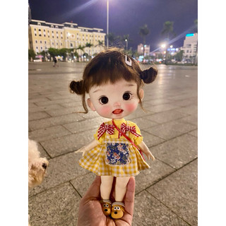 Set yếm váy caro vàng size dian mập,cừu bé,cá lớn,6 nhỏ(size khác vui lònh ib shop)