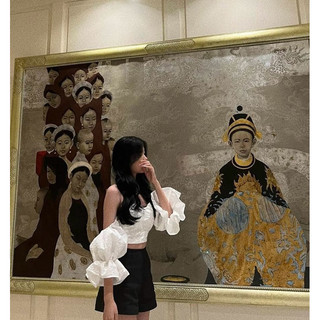 ÁO TRỄ VAI AUDREY OFF TI NGOAN (NEWTAG)