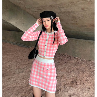 SET ÁO LEN + CHÂN VÁY MY BIRTHDAY HỒNG TI NGOAN (NEWTAG)