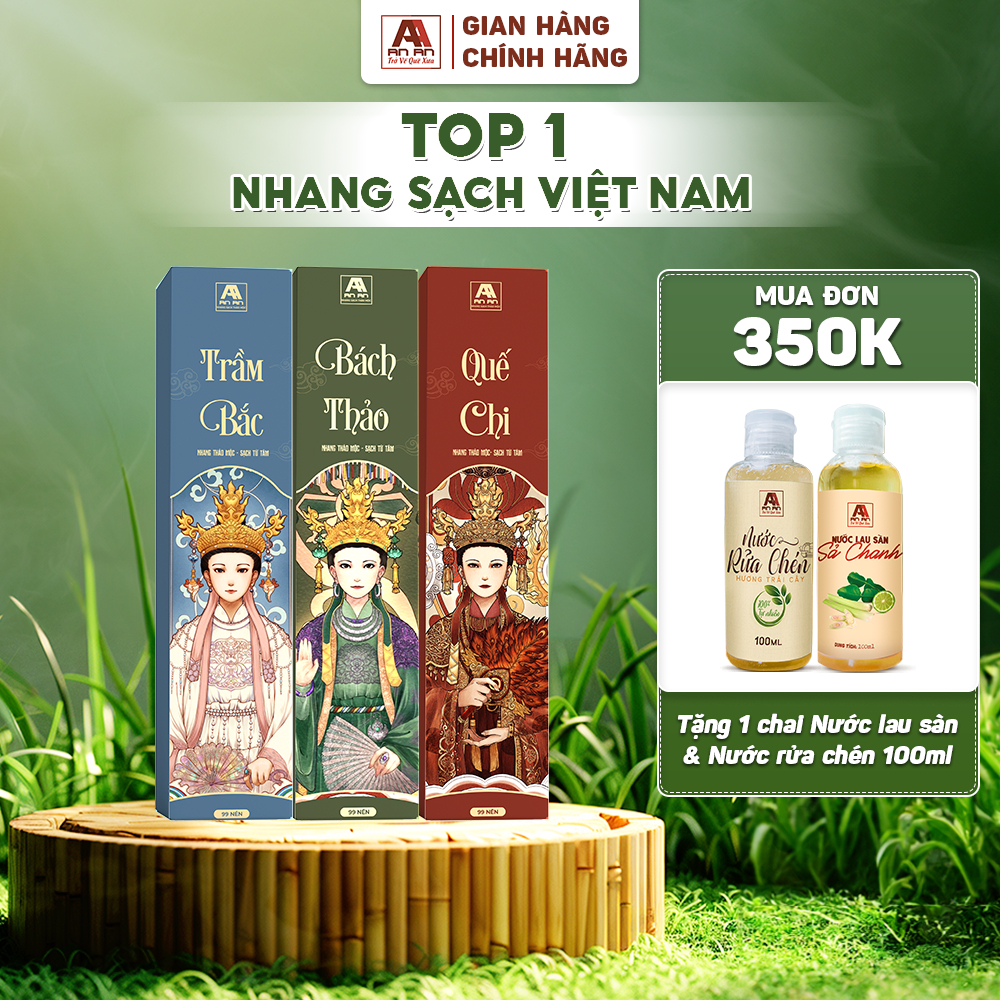 Ảnh Nhang mùi tết Bách Thảo, Trầm Bắc, Quế Chi ít khói không hóa chất chiết xuất hoàn toàn từ thiên nhiên 1