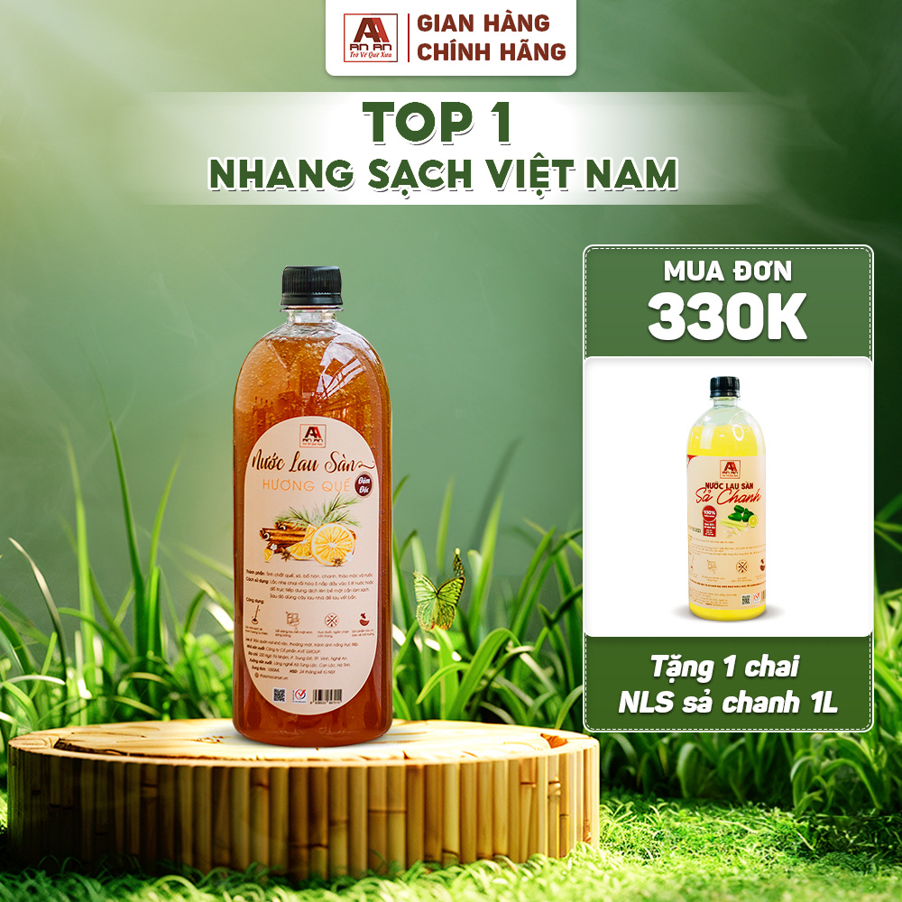 Ảnh Nước lau nhà quế đậm đặc AN AN, đuổi muỗi và côn trùng hiệu quả với dung tích 1000 ml 1