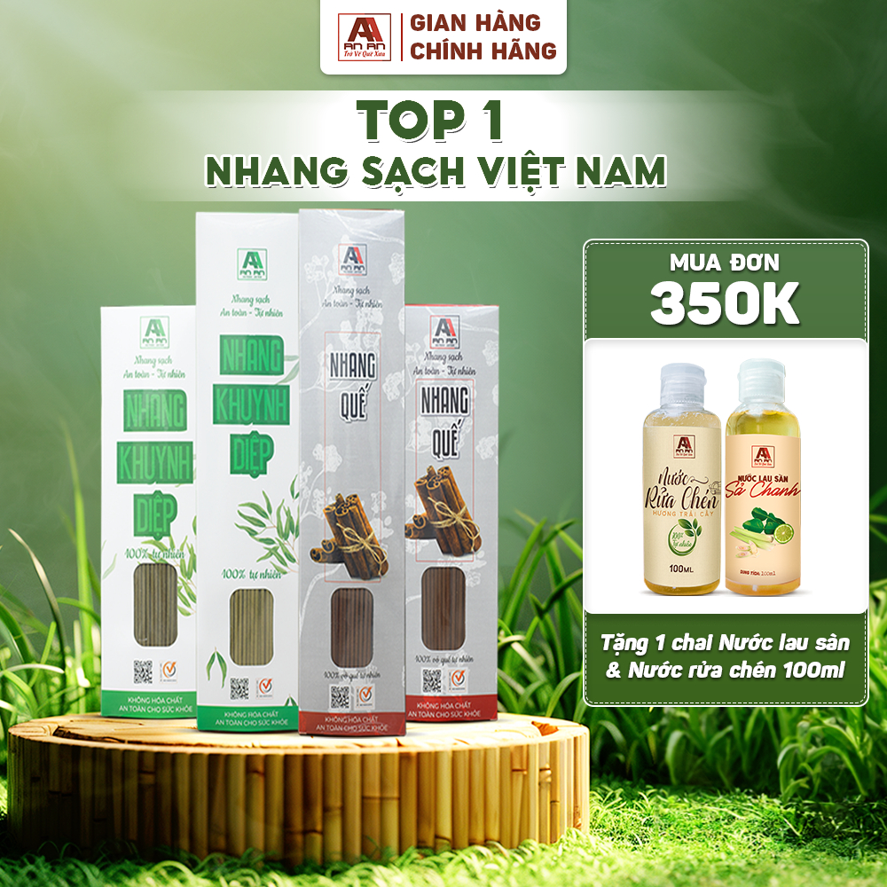 Ảnh Nhang Sạch An An hương Quế, Khuynh Diệp Hộp 180 - 200 Nén, Dài 29cm Và 38 Cm. 1