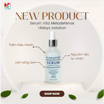 Serum Vita Meladefense 14 Days Koviepartners – Phục Hồi, Sáng Da, Cấp Ẩm