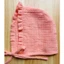 Mũ trùm đầu cột dây giữ ấm cho bé chất xô muslin 4 lớp cao cấp ,họa tiết dễ thương cho bé từ 0m-1 tuổi.