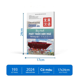Sách - Giáo trình phát triển Hán ngữ Viết Trung cấp 1 +Trung cấp 2- Tái Bản 2025