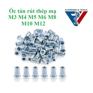 (Thép mạ) 10 cái ốc tán rút M3-M12